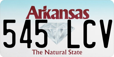 AR license plate 545LCV