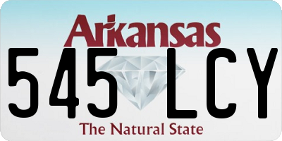 AR license plate 545LCY