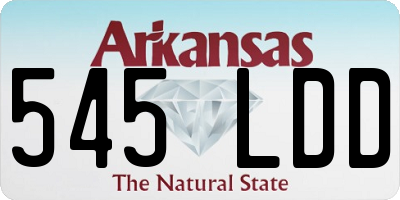 AR license plate 545LDD