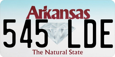 AR license plate 545LDE