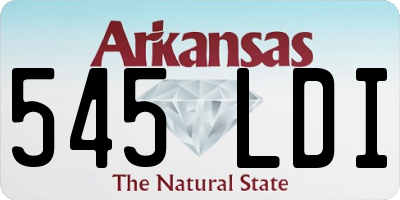AR license plate 545LDI