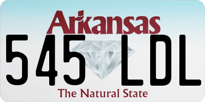 AR license plate 545LDL