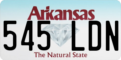 AR license plate 545LDN
