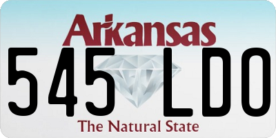 AR license plate 545LDO