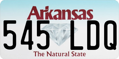 AR license plate 545LDQ