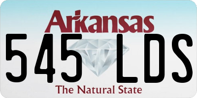 AR license plate 545LDS