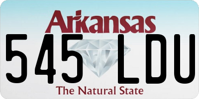 AR license plate 545LDU