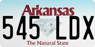 AR license plate 545LDX