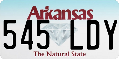 AR license plate 545LDY