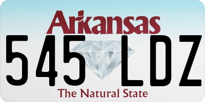 AR license plate 545LDZ