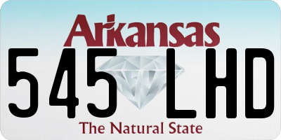 AR license plate 545LHD