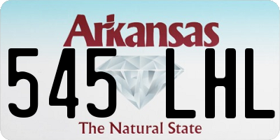 AR license plate 545LHL