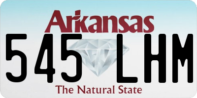 AR license plate 545LHM