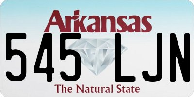 AR license plate 545LJN
