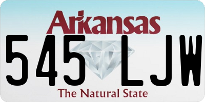 AR license plate 545LJW