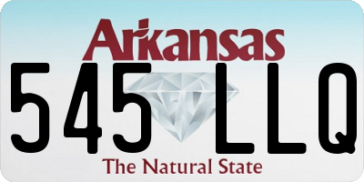 AR license plate 545LLQ