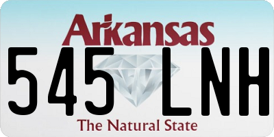 AR license plate 545LNH