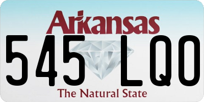 AR license plate 545LQO