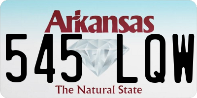 AR license plate 545LQW