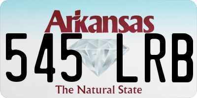 AR license plate 545LRB