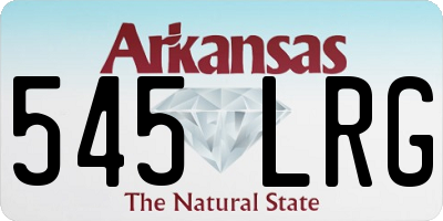 AR license plate 545LRG