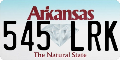 AR license plate 545LRK