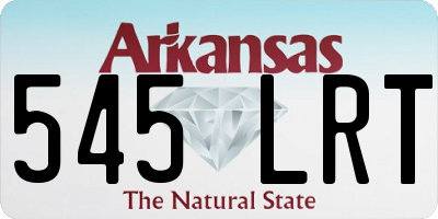 AR license plate 545LRT