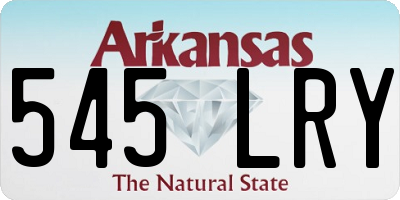 AR license plate 545LRY
