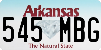 AR license plate 545MBG