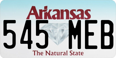 AR license plate 545MEB