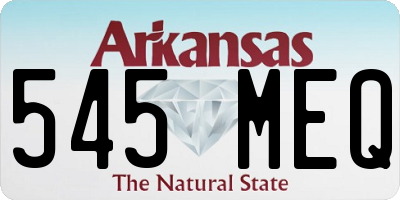 AR license plate 545MEQ