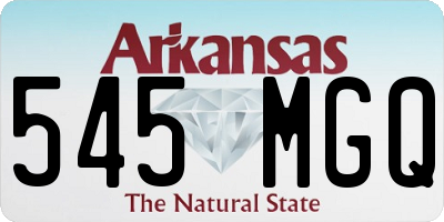 AR license plate 545MGQ