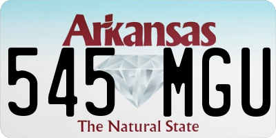 AR license plate 545MGU