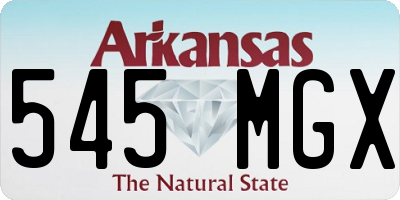 AR license plate 545MGX