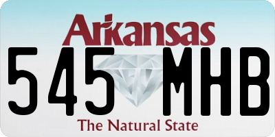 AR license plate 545MHB