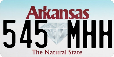 AR license plate 545MHH