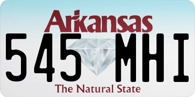 AR license plate 545MHI