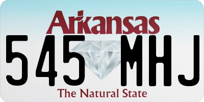 AR license plate 545MHJ
