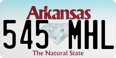 AR license plate 545MHL