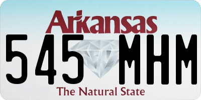 AR license plate 545MHM