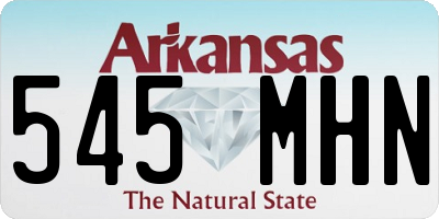 AR license plate 545MHN
