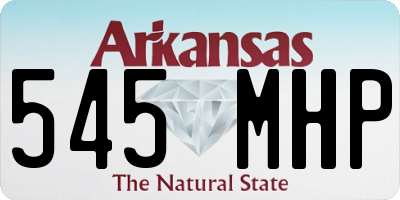 AR license plate 545MHP