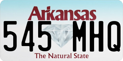 AR license plate 545MHQ