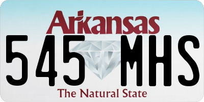 AR license plate 545MHS