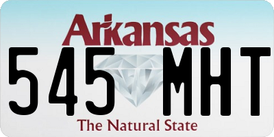 AR license plate 545MHT