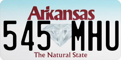 AR license plate 545MHU