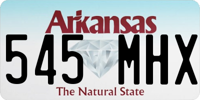 AR license plate 545MHX