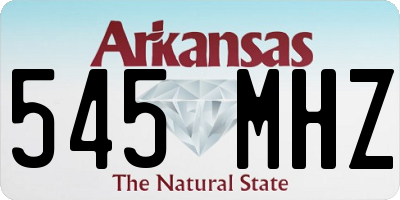 AR license plate 545MHZ