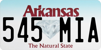 AR license plate 545MIA