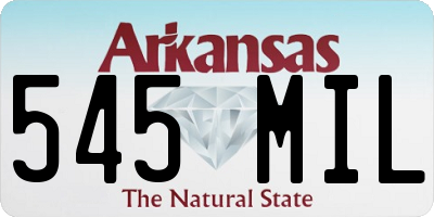 AR license plate 545MIL